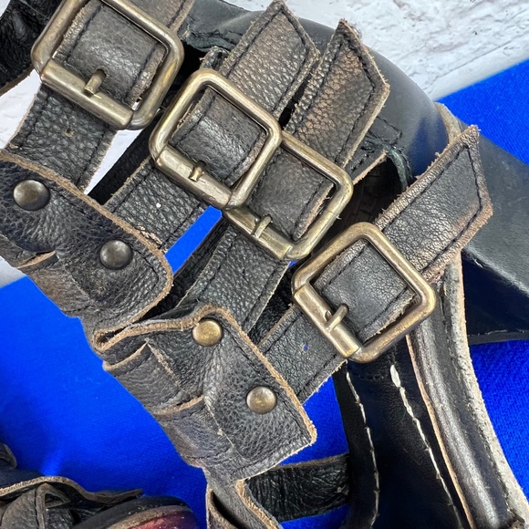 🚫SOLD!••|•FREEBIRD🦅 BY STEVEN•| 'ZEUS' Leather Gladiator Block Heel Sandal - Picture 10 of 15